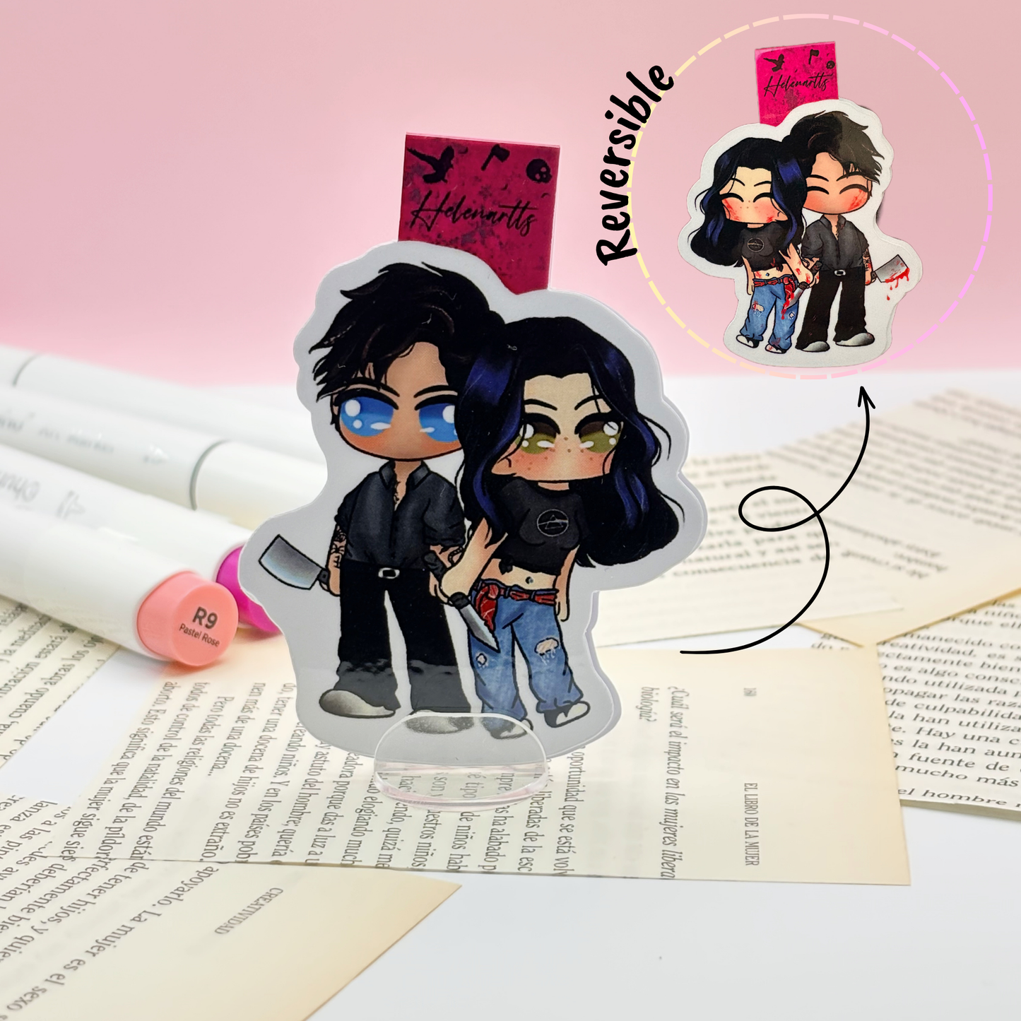 Slowane & Rowan Magnetic Bookmark - Butcher & Blackbird.