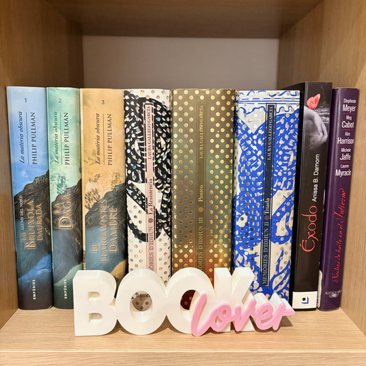 Letras BookLover 3D - Decoración Estanterías | Papelería Literaria