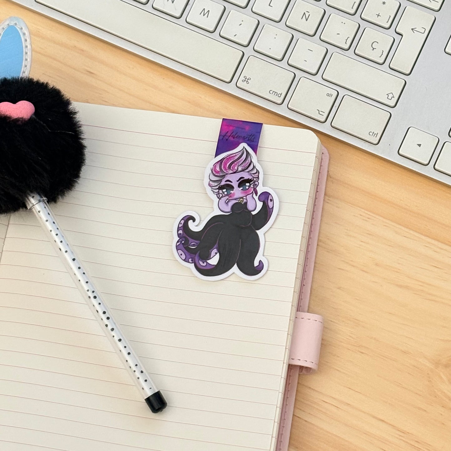 Ursula's magnetic bookmark.