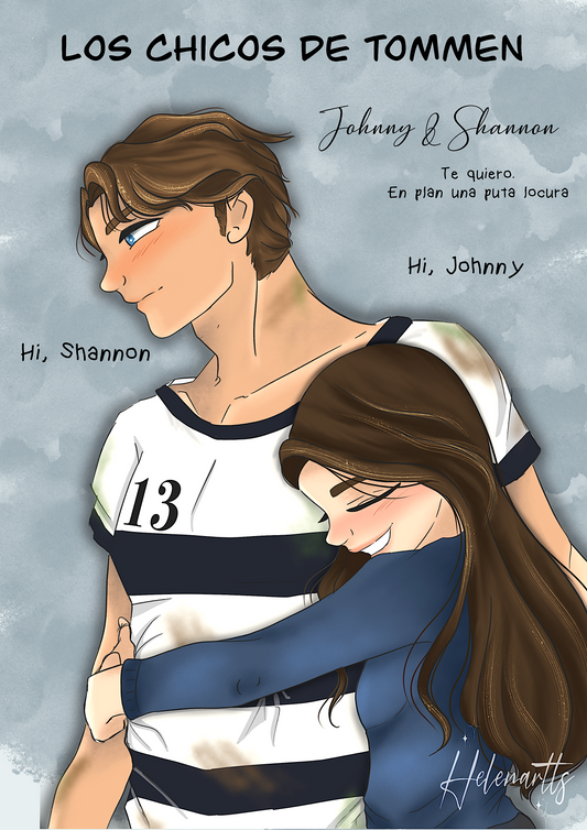 Lámina Shannon & Jhonny - Los chicos de Tommen