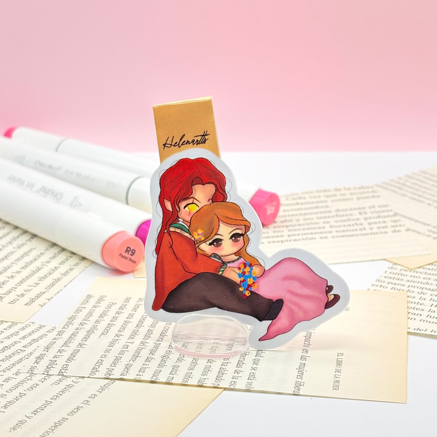 Marcapáginas magnético de Elain & Lucien- Acotar