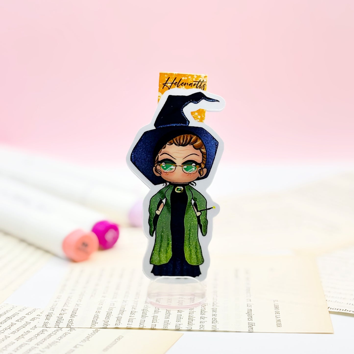Marcapáginas magnético de Minerva McGonagall - Harry Potter.