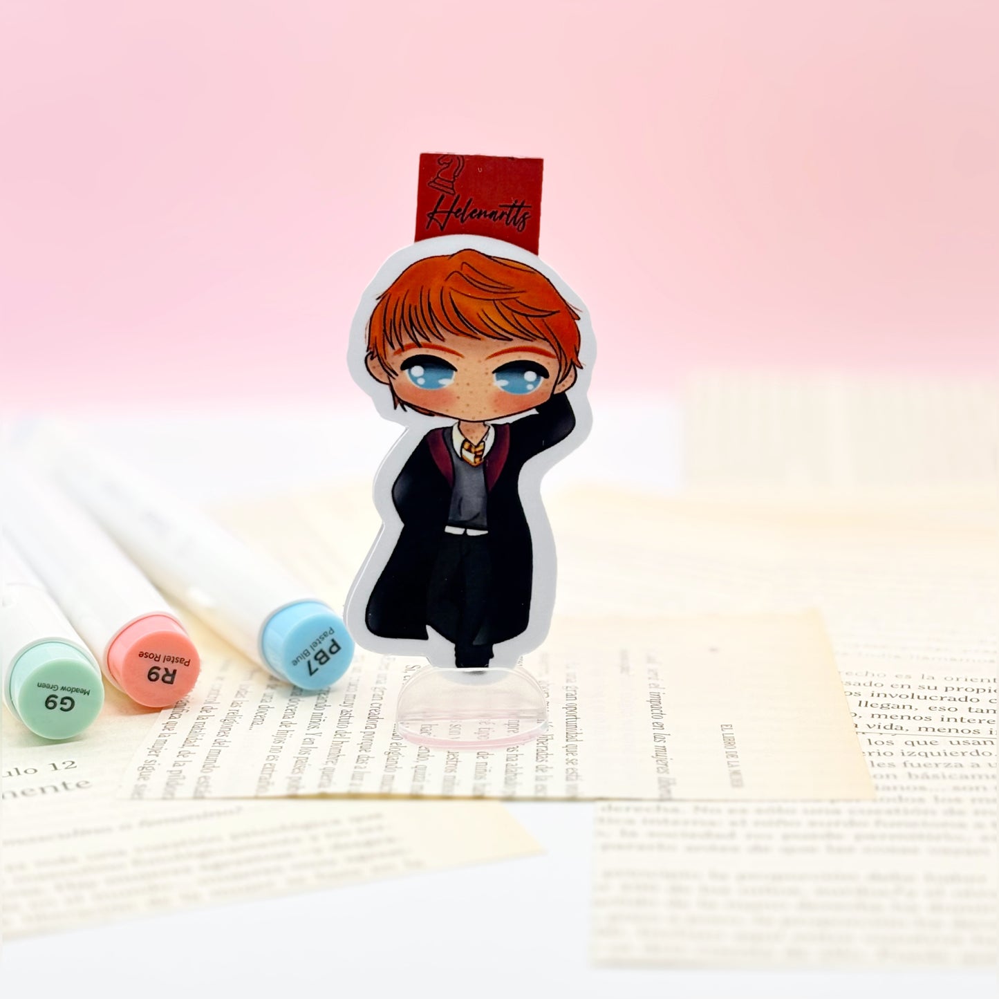 Marcapáginas magnético de Ron Weasley - Harry Potter.