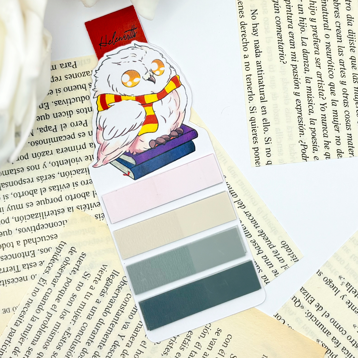 Marcapáginas magnético Mini porta Post-it's Hedwig - Harry Potter