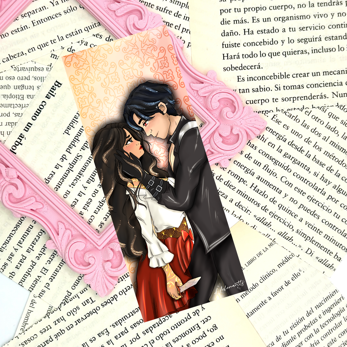 Marcapáginas Bookish Lovers - Carmen y Aleph - Todos los angeles del Infierno