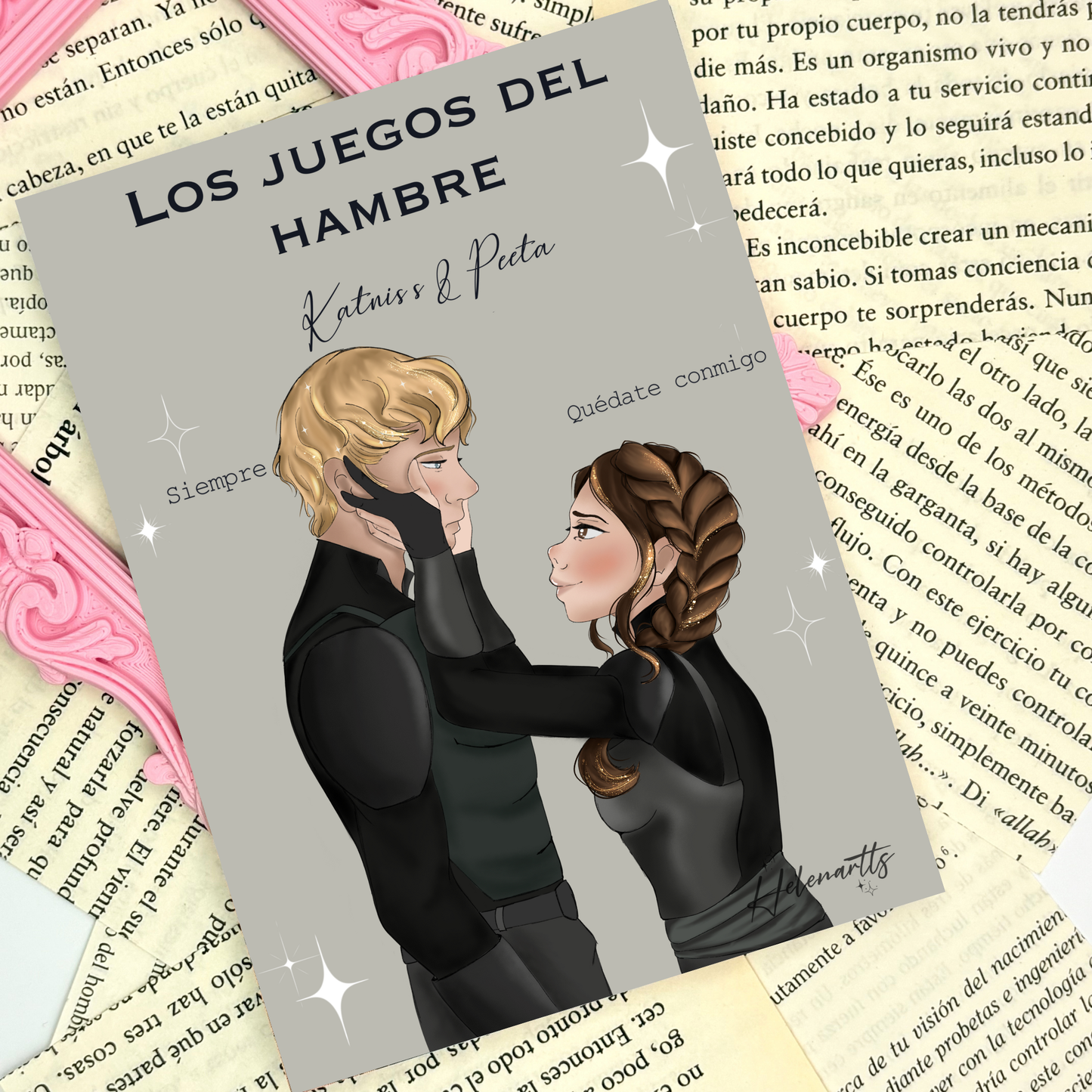 Lámina Katniss & Peeta - Los juegos del hambre