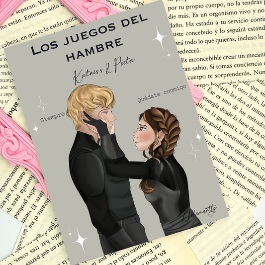 Lámina Katniss & Peeta - Los juegos del hambre