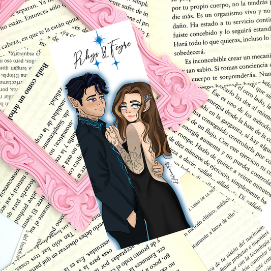 Marcapáginas Bookish Lovers - Feyre & Rhys - Acotar