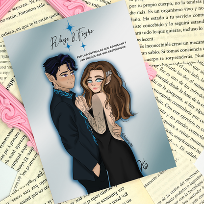 Lámina Feyre & Rhys - Acotar