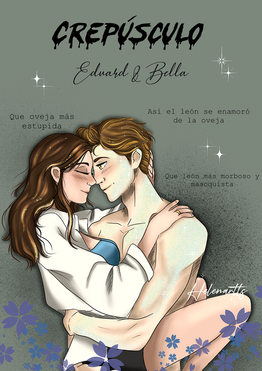 Lámina Bella & Edward - Crepúsculo
