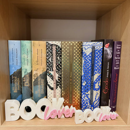 Letras BookLover 3D - Decoración Estanterías | Papelería Literaria