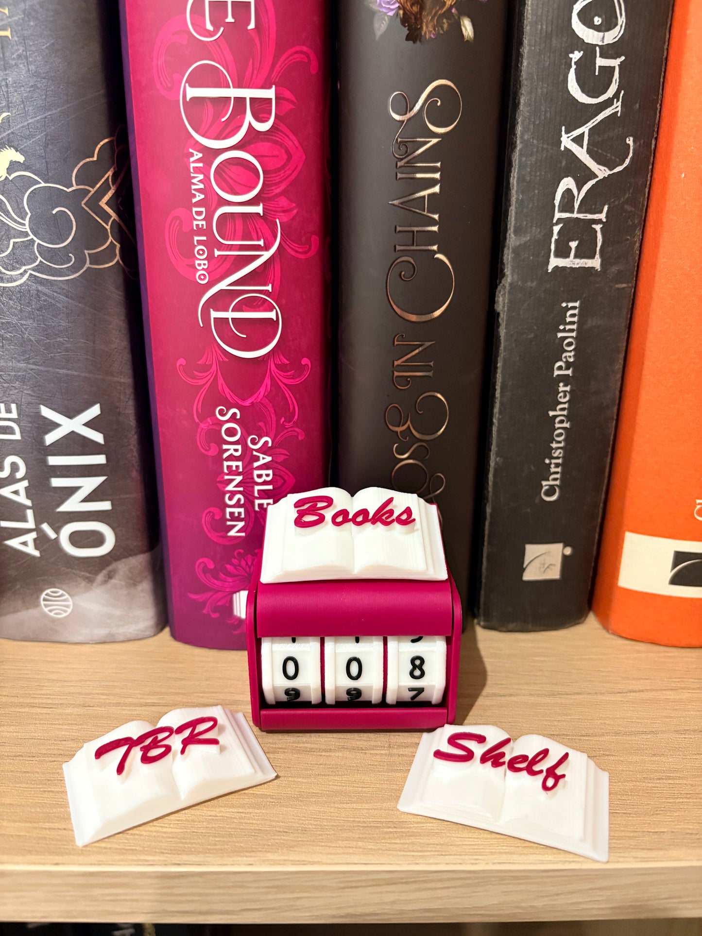 Contador de Lecturas 3D – Libros Leídos, TBR y Shelf