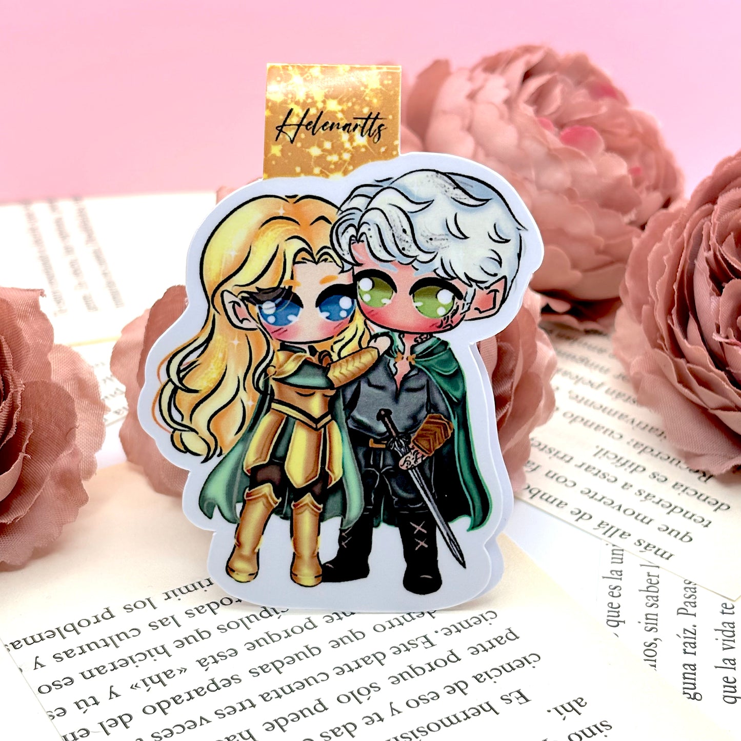 Marcapáginas Magnético Aelin & Rowan | Trono de Cristal – Sarah J. Maas