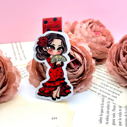 Marcapáginas Magnético Flamenca