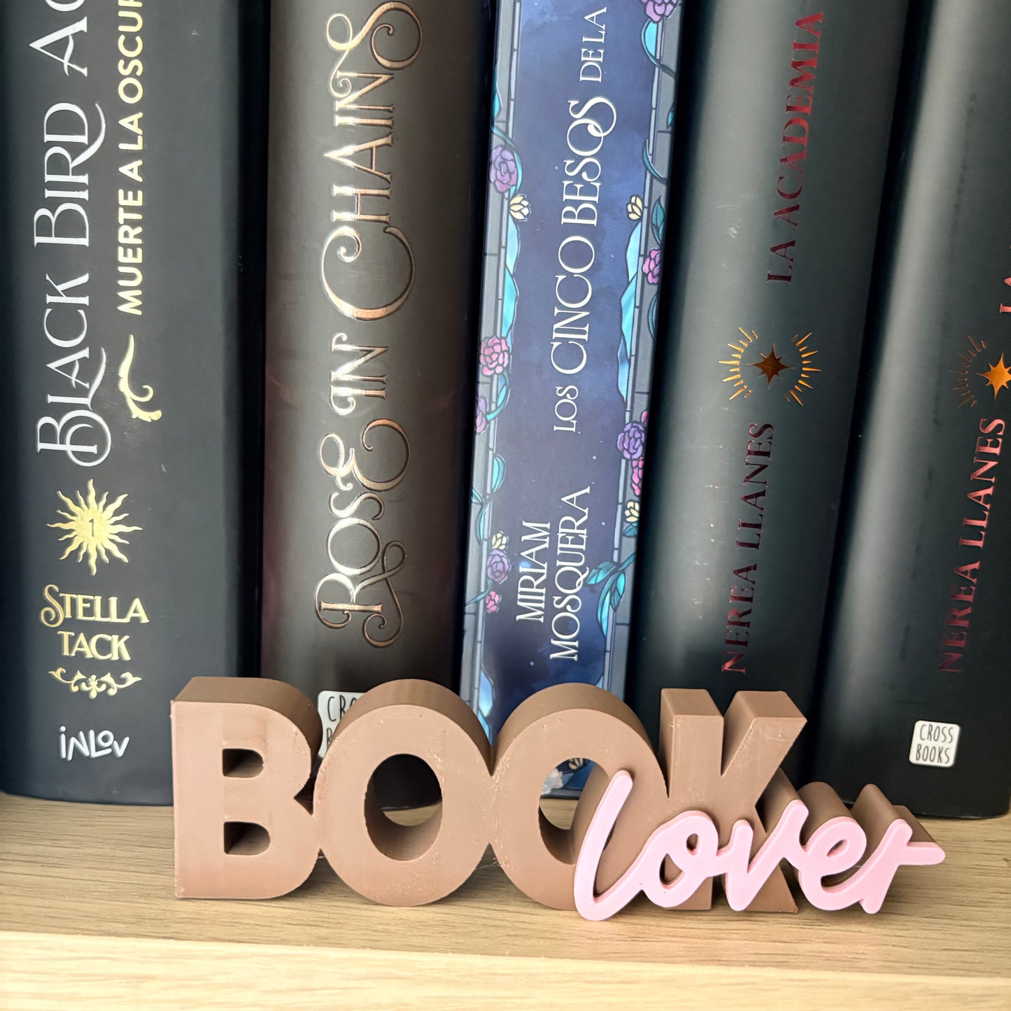 Letras BookLover 3D - Decoración Estanterías | Papelería Literaria