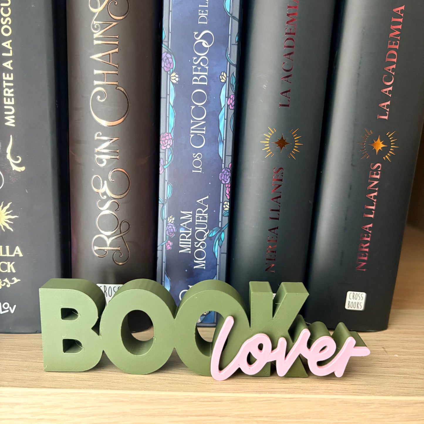 Letras BookLover 3D - Decoración Estanterías | Papelería Literaria