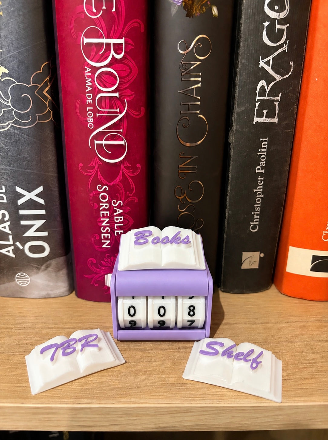 Contador de Lecturas 3D – Libros Leídos, TBR y Shelf