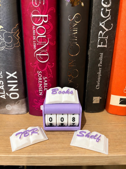 Contador de Lecturas 3D – Libros Leídos, TBR y Shelf