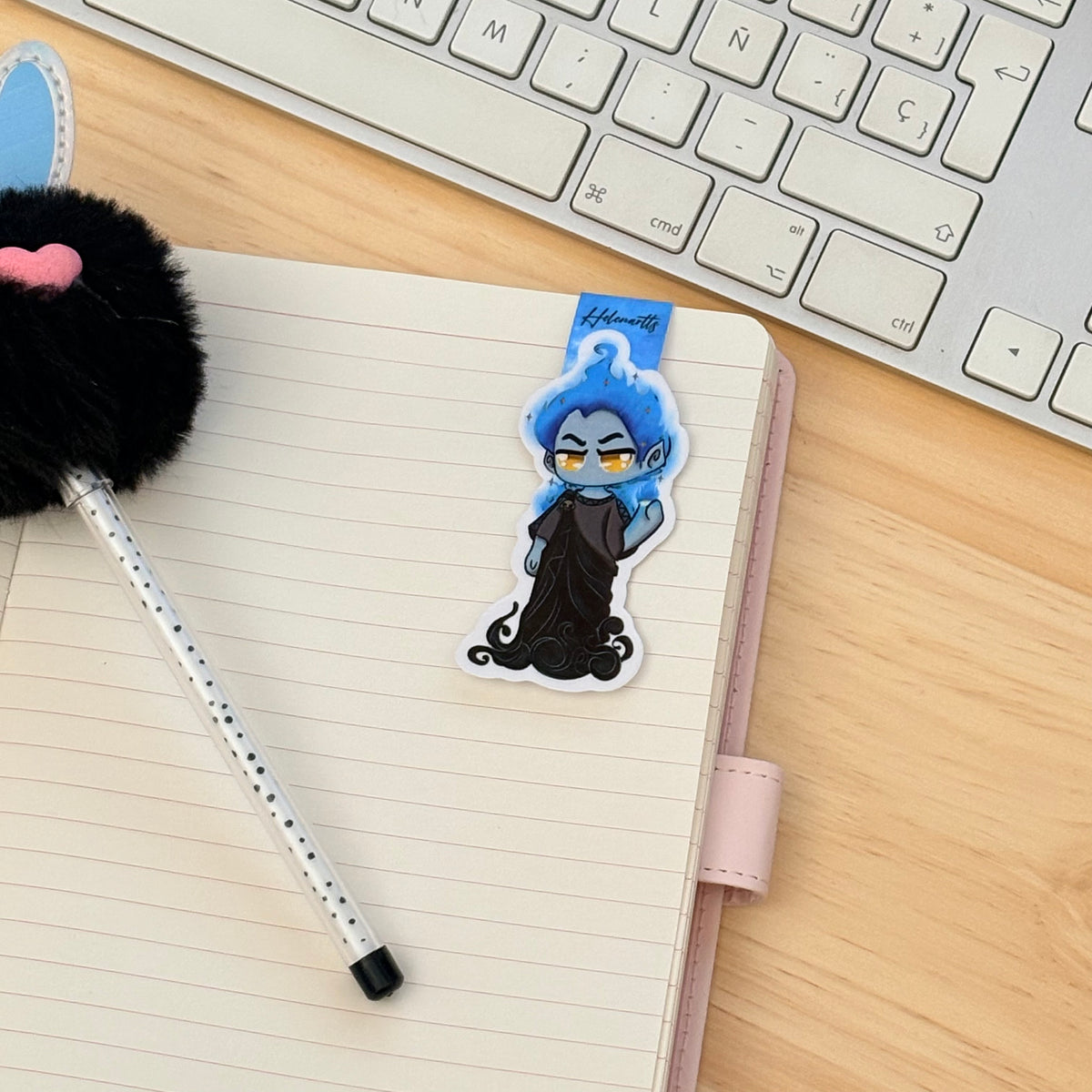 Ursula's magnetic bookmark.