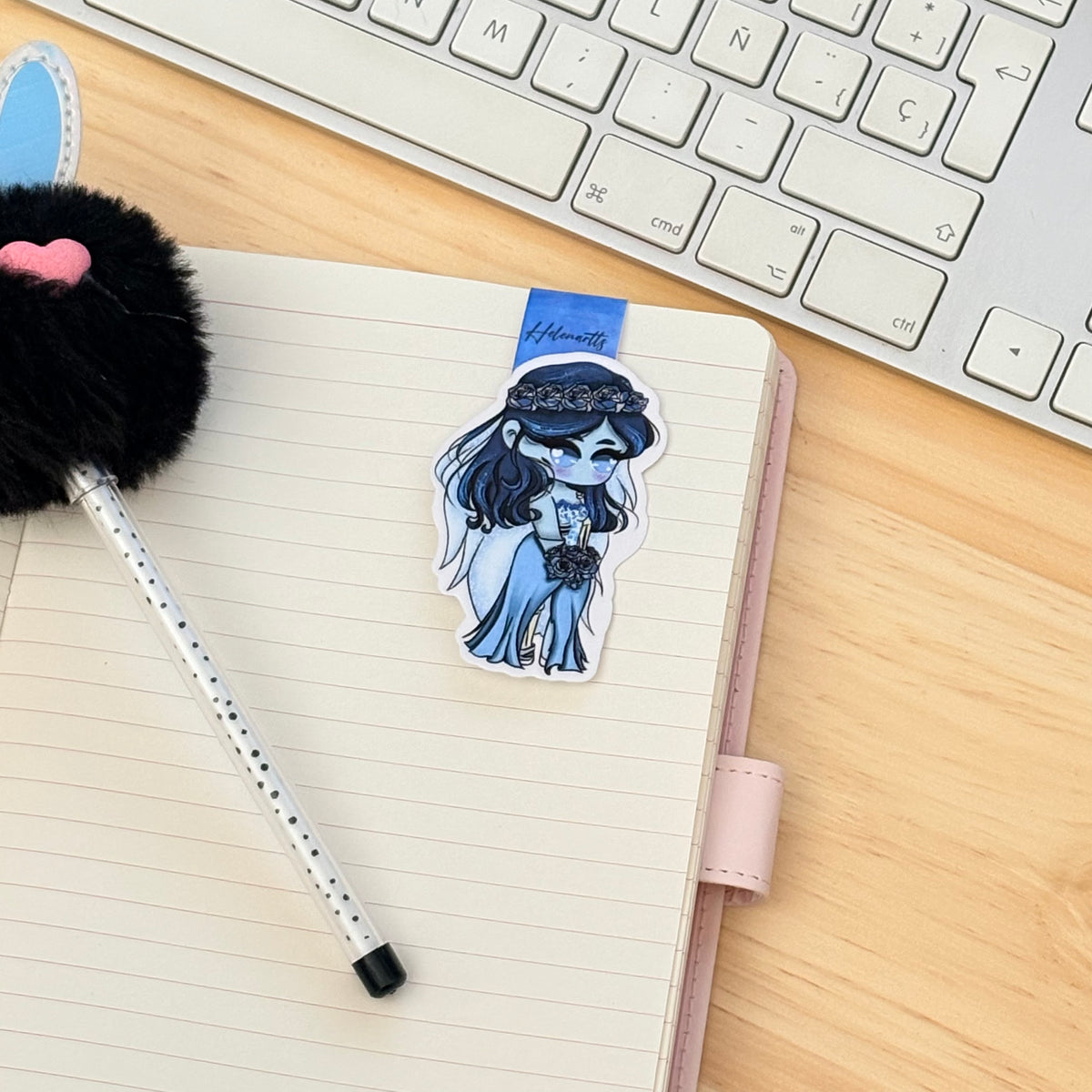 Ursula's magnetic bookmark.