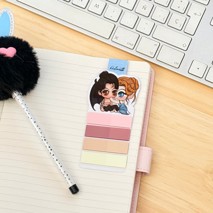 Marcapáginas magnético Mini porta Post-it's Nesta & Cassian - Acotar.