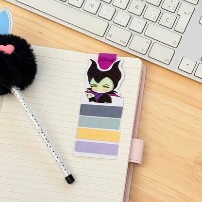 Marcapáginas magnético Mini porta Post-it's Malefica