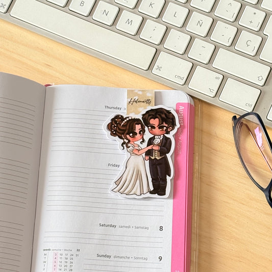 Marcapáginas Magnético de Elizabeth & Mr. Darcy - Orgullo y Prejuicio