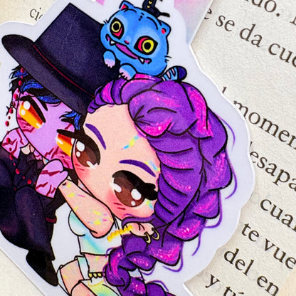 Marcapáginas magnético de Rumi & Jinu - K-Pop Demon Hunters