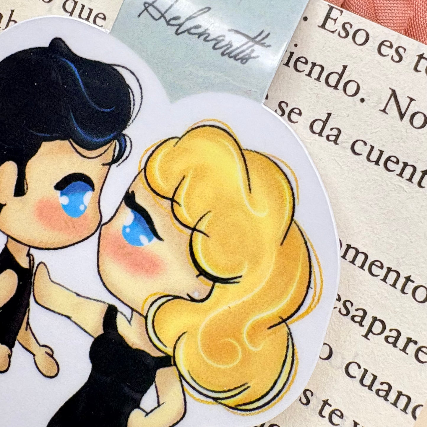 Marcapáginas Magnético Sandy & Danny - Grease