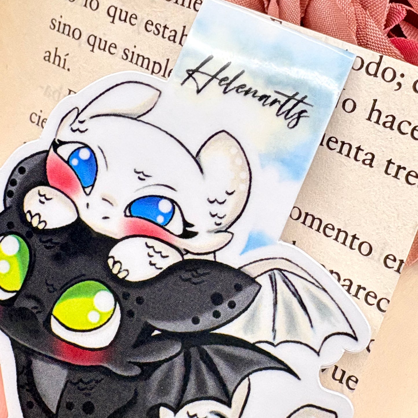 Marcapáginas magnético de Desdentao & Furia luminosa - Cómo entrenar a tu dragón