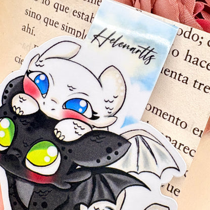 Marcapáginas magnético de Desdentao & Furia luminosa - Cómo entrenar a tu dragón