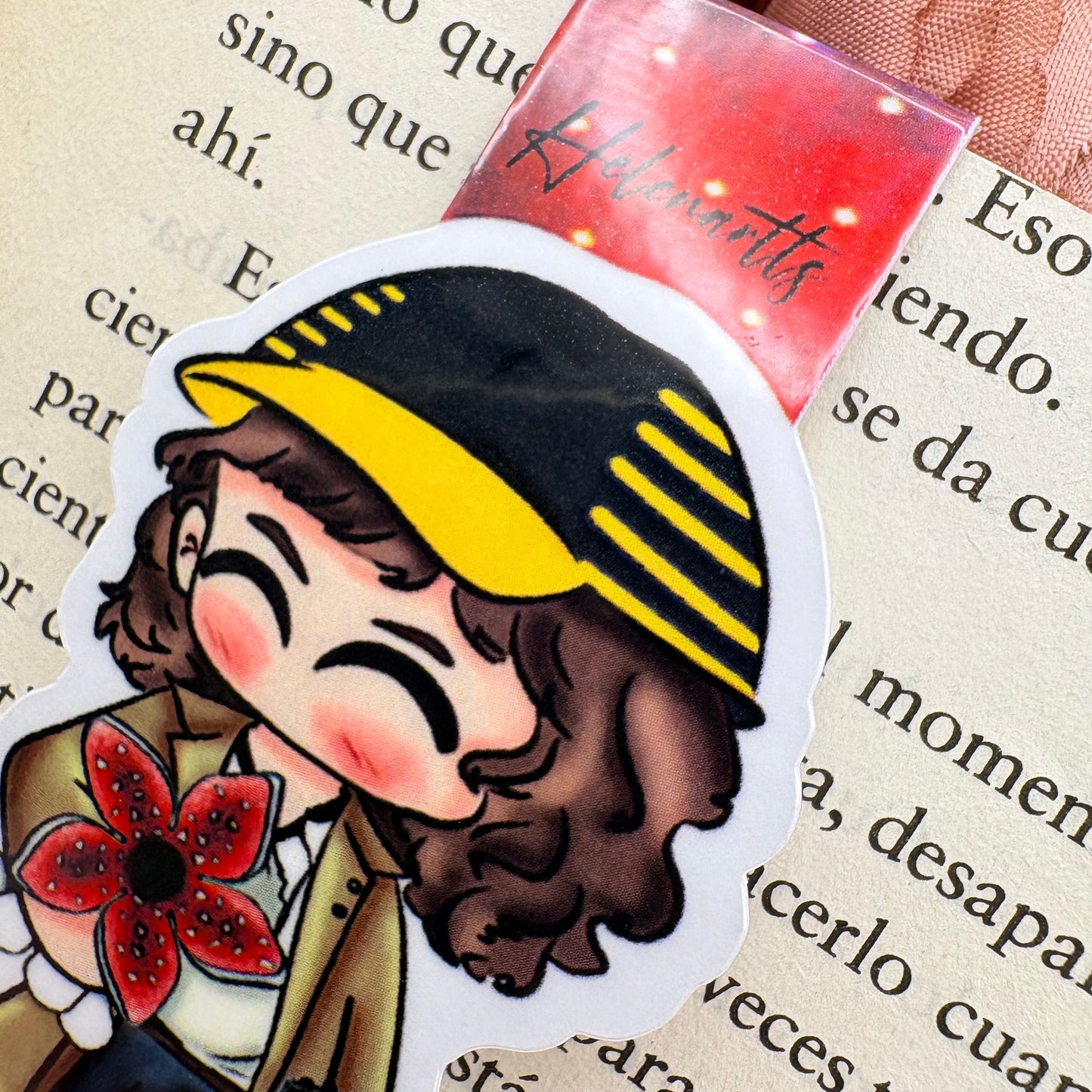 Marcapáginas magnético de Dustin - Stranger Things Reversible