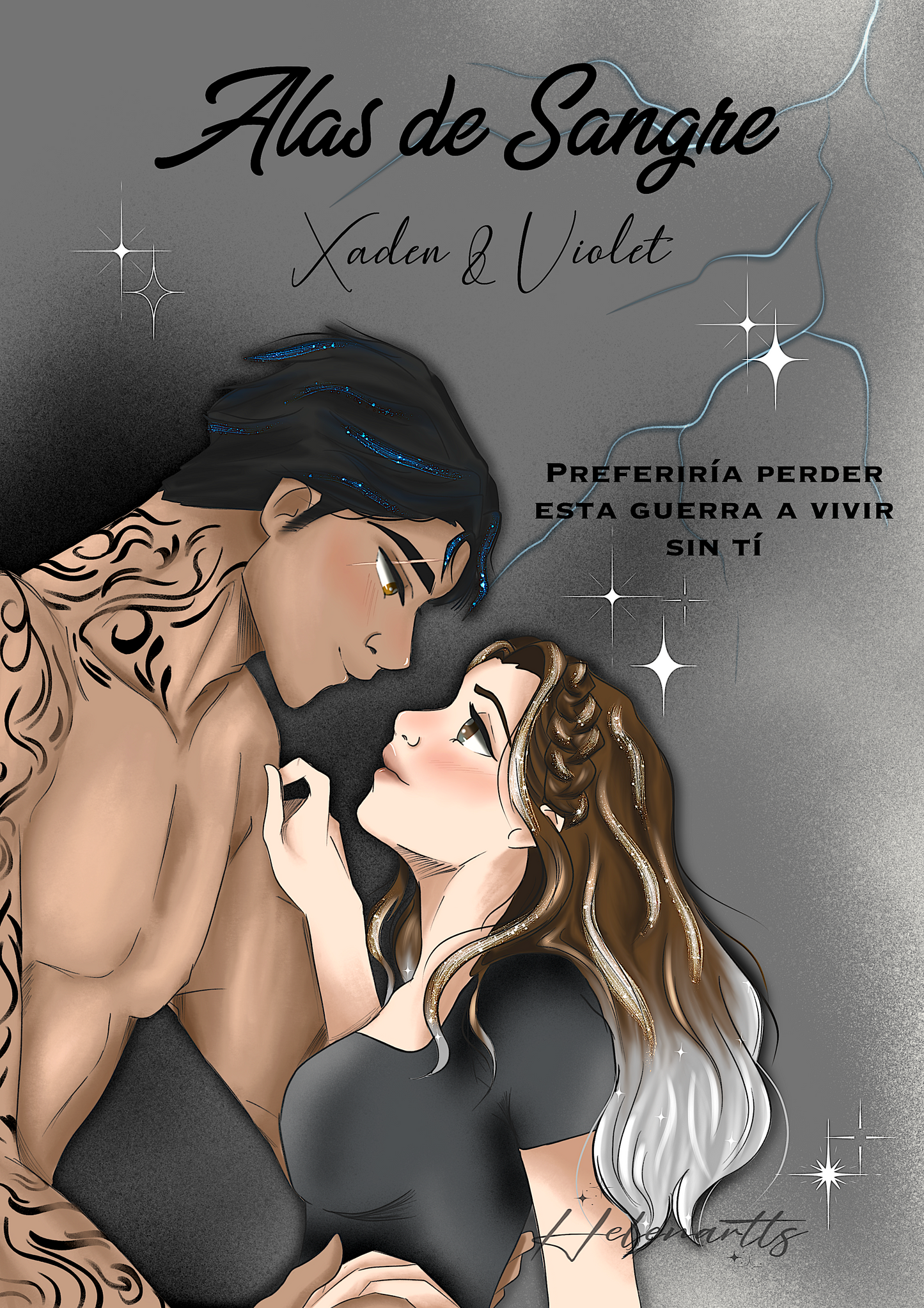Lámina Violet & Xaden - Alas de Sangre