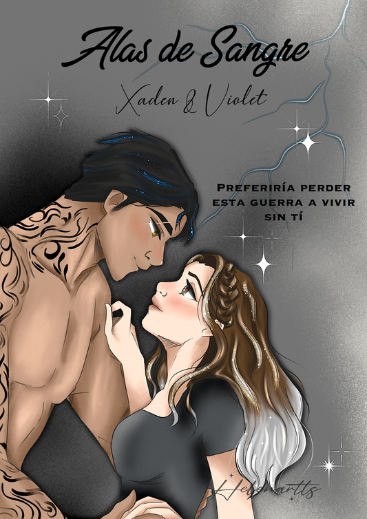 Lámina Violet & Xaden - Alas de Sangre