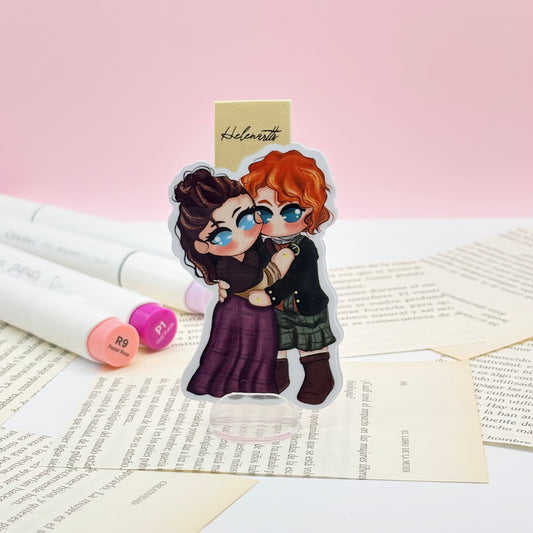 Claire &amp; Jamie Magnetic Bookmark - Outlander.