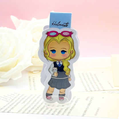 Marcapáginas magnético de Luna Lovegood - Harry Potter.