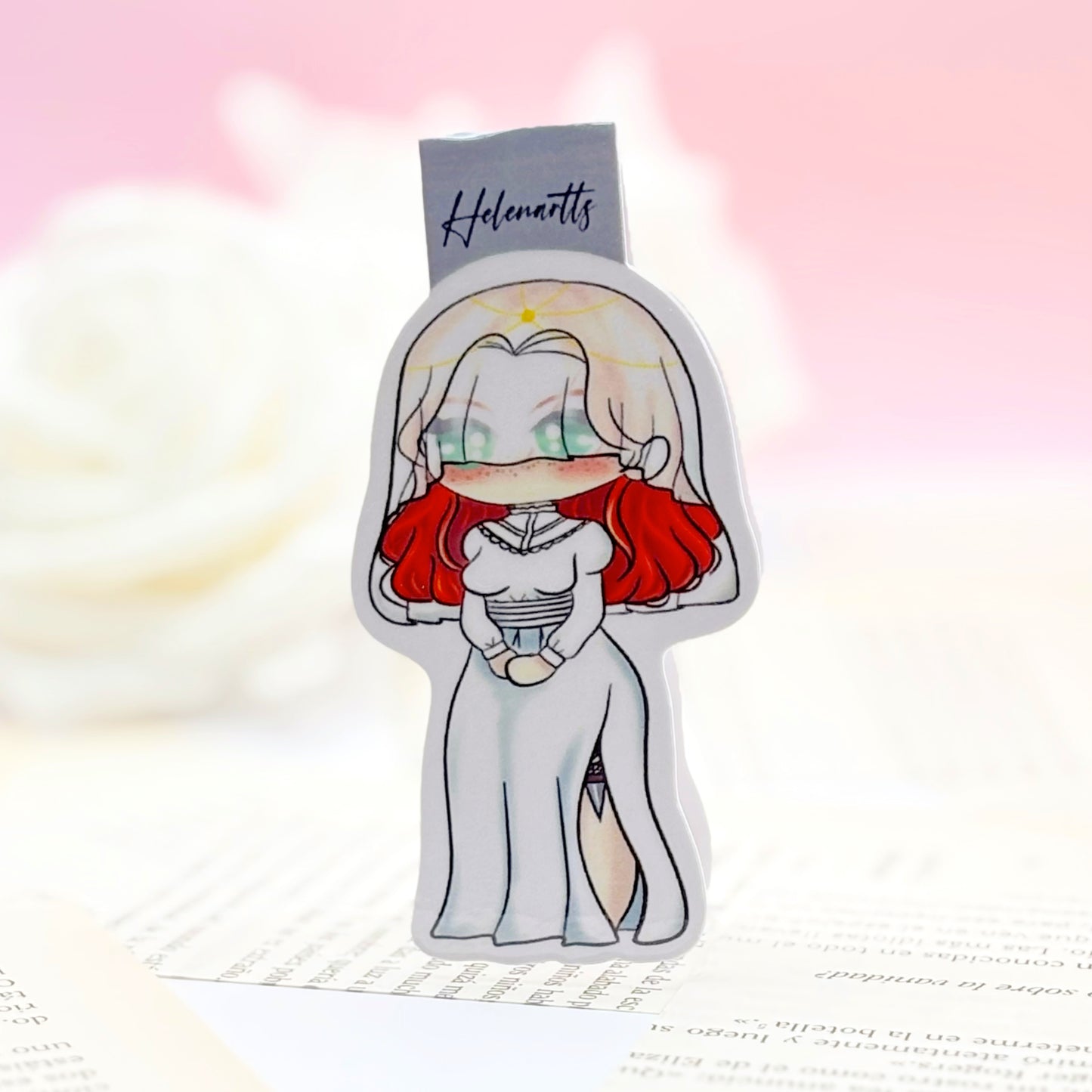 Marcapáginas magnético de Poppy -  De Sangre y Cenizas.